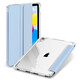 zoyu iPad11保護套帶筆槽2025新款11英寸A16芯片適用蘋(píng)果iPad10第十代平板三折透明硬殼防彎全包防摔 白冰色【配鋼化膜】 2025款iPad11【A16芯片】/第十代