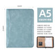 衛美 筆記本子活頁(yè)A5商務(wù)多功能經(jīng)理夾B5創(chuàng  )意拉鏈記事本帶計算器簡(jiǎn)約手賬加厚學(xué)生日記本計劃本可定制 湖藍色-A5【拉鏈包】