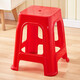 華愷之星 加厚塑料凳家用 大號凳子小板凳防滑換鞋凳子YK09中國結紅色