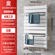 京鼎 暖氣片家用水暖衛(wèi)生間小背簍銅鋁復(fù)合散熱器集體供熱明裝暖氣片 銅鋁簡約-高800×400中心-啞白 銅鋁平板毛巾?xiàng)U背簍