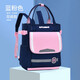 芭菲尼學(xué)生雙肩背包補習袋手提袋拎書(shū)袋學(xué)生用補課包書(shū)袋學(xué)習作業(yè)美術(shù)袋 雙肩-英倫/粉色【三層】