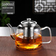 禾艾蘇（heisou）耐熱玻璃茶壺大容量家用辦公待客泡茶壺不銹鋼過(guò)濾內膽功夫茶具 南瓜壺1600ml
