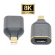 FVH  迷你 displayport高清筆記本轉接頭 8K轉換Mini DP轉HDMI線(xiàn)2.1版 MINIDP-HDMI 0.5m及以下