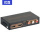 優(yōu)霆 HDMI2.0音頻分離器4K60HZ超高清分配器機(jī)頂盒接電視加功放同步同軸光纖左右蓮花3.5耳機(jī)口 黃色HDMI4K音頻分離器 HDMI音頻分離器