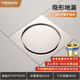 摩丹潔具（MODAN）全銅地漏防臭衛(wèi)生間下水道防蟲(chóng)反味陽(yáng)臺(tái)洗衣機(jī)淋浴地漏套裝奶油風(fēng) 啞銀拉絲-圓形隱形地漏
