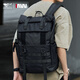 七匹狼背包男士雙肩包旅行包男超大容量戶(hù)外登山徒步旅游書(shū)包出差行李包 黑色-牛津紡面料