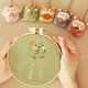 哈尼手工（HoneyDIY）哈尼刺繡手工情侶平安符汽車(chē)掛件平安福禮物 水逆退散（含繡繃）