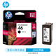 惠普（HP）原裝46黑色墨盒HP2020hc 2520hc 2529 4729 2029打印機彩色墨盒 惠普46黑色墨盒/約1500頁(yè)