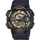 卡西歐（CASIO）男表  學生運動手表 多功能雙顯電子表 防水夜光石英表 夜光指針AEQ-110BW-9A