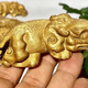 仙知古作金絲楠木手工木雕瑞獸貔貅手把件男隨身把玩件擺件-紅木工藝品