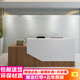 RING RING OFFICE公司辦公室前臺接待臺簡約現(xiàn)代收銀臺咨詢臺吧臺迎賓臺美容院柜臺 雅典胡桃+暖白 2600*600*1050（長寬高）