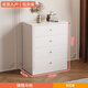 考特（KAOTE）斗柜收納柜臥室靠墻儲物柜客廳立柜歐式五斗櫥床尾白色抽屜置物柜 四斗柜【80CM】 包安裝 組裝