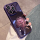 【品牌原裝】適用蘋果14promax手機殼自帶鏡頭膜iphone13新款女20 【絕絕紫-花苞粉玫瑰】自帶閃粉鏡頭膜 iPhone 14 Pro Max