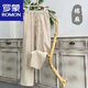 羅蒙（ROMON）亞麻褲子男夏季薄款棉麻長褲男士休閑褲寬松苧麻料闊腿直筒褲 卡其 2XL褲長102cm建議155-175斤