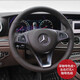 奧邁爾 奔馳E300L方向盤(pán)套真皮手縫E級(jí)E260 GLC C260LC200GLE GLBS級(jí)翻毛 咖色NAPPA牛皮+兩側(cè)打孔