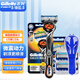 Gillette/吉列鋒隱致順電動(dòng)剃須刀手動(dòng)刮胡刀鋒速5層刀片動(dòng)力刀架 1刀架1刀頭+致順2刀頭+刀架盒