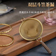 必發(fā)（bifa）304不銹鋼雙層茶漏過(guò)濾網(wǎng)公道杯泡茶過(guò)濾器茶隔茶濾功夫茶具配件 雙層斗笠茶漏-金色