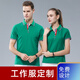 紐嘉polo衫定制工作服t恤男女 廣告文化衫短袖班服t恤定制團體服 草綠色 M