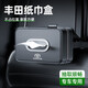 巫記車(chē)載扶手箱紙巾盒汽車(chē)內用抽紙盒高檔綁帶餐巾紙套袋用品裝飾大全 豐田定制款高檔紙巾盒