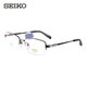 精工（SEIKO）男款錆色鏡框鏡腿金屬半框光學(xué)眼鏡架可配度數 HTO-1080-76 55MM