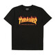 THRASHER【THRASHER官方】JLP日版 FLAME S/S 經(jīng)典火焰logo T恤 黑色黃火焰 M