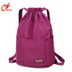 奧利帝克 抽繩包 大容量休閑運動(dòng)背包簡(jiǎn)約可折疊束口袋書(shū)包輕便防盜旅行包雙肩包 紫色/2949-1 大號