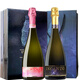 伊卡特（INCANTO）意大利阿斯蒂莫斯卡托起泡酒moscato Asti氣泡酒甜葡萄酒配香檳杯 禮盒裝2瓶750ml*2