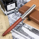 金豪（Jinhao） 金豪51A木桿學(xué)生用辦公書(shū)法練字鋼筆復古木質(zhì)筆暗尖花梨木黑檀木桃木墨囊吸墨器 花梨木 暗尖0.38MM