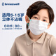 松研（Breazwell）兒童口罩6-12歲高顏值彩色耳繩輕薄透氣一次性口罩獨立包裝30只