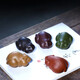 茗陽宜興紫砂茶寵擺件茶玩全手工精品小功夫茶具配件五子登科老鼠茶寵 五子登科一套（共5個(gè)老鼠）
