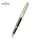 犀飛利（sheaffer） 鋼筆 戰(zhàn)斧系列 藝術(shù)收藏禮品饋贈簽字筆練字筆墨水禮盒套裝 鋼筆 半透黑琺瑯金夾（F尖）