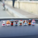 馳翁放車(chē)里好看的裝飾品擺件可愛(ài)迷你小狗汽車(chē)擺件卡通公仔狗狗中控臺 時(shí)尚狗狗8只裝