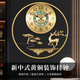 漢時(shí)（Hense）黃銅掛鐘客廳掛墻時(shí)鐘輕奢大氣掛表石英鐘表HW2050福鹿鮑魚(yú)貝56cm