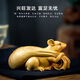 崖柏木雕手把玩物件老鼠錢(qián)袋男士隨身盤(pán)玩把件文玩生肖鼠代代數(shù)錢(qián) 崖柏木錢(qián)袋鼠約8公分