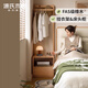 源氏木語(yǔ)實(shí)木衣帽架斗柜一體北歐臥室橡木掛衣架落地收納架置物架 橡木原木色0.5米掛衣架