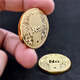 曲美思魔術(shù)幣怪盜基德決策幣幸運幣半手指轉仿硬幣 YES/NO 金色 30mm