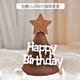 孩派（HihgParty）ins風(fēng)生日帽子兒童寶寶周歲生日快樂(lè )裝飾派對成人拍照道具 咖啡星星款