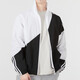 阿迪達斯（adidas）neo外套男裝春秋運動(dòng)服穿搭休閑立領(lǐng)梭織夾克 黑白 XL