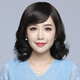 美蝶假發(fā)女短發(fā)短卷發(fā)套女老年人圓臉?gòu)寢屨嫒税l(fā)絲全頭套式真發(fā)套自然 深棕色真發(fā)（遞針頂心+五件套）