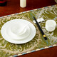 陶相惠 包廂圓桌餐具套裝酒店擺臺公司單位餐廳骨瓷餐具定制 金邊骨瓷餐具