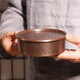 清沁堂手工心印錘紋壺承干泡臺茶盤(pán)功夫茶具托盤(pán)茶臺茶海加厚純銅 心印錘紋壺承26CM