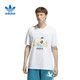 阿迪達斯（adidas）男三葉草休閑寬松短袖T恤 HZ1145 2XL A