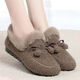 繁安 冬季布鞋女冬天毛毛鞋加絨加厚保暖軟底平底豆豆媽媽鞋 A-C8036咖啡【加絨棉鞋】 39 建議大一碼拍