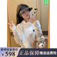 冰絲連帽防曬衣戶外防曬服女款寬松夏季2024新款開衫夏薄款外套潮 白色 M（建議100-110斤）