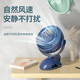 XAXR 小風(fēng)扇迷你可充電車(chē)載usb夾子式隨身大風(fēng)力電風(fēng)扇小型學(xué)生宿舍桌面臺式寶寶嬰兒床上夾子風(fēng)扇 豪藍色|5000毫安|四檔風(fēng)大低噪