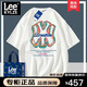 Leekylze官方品牌旗艦NYWA聯(lián)名短袖t恤男士情侶裝圓領(lǐng)上衣特萊斯寬松ins 白色 2XL