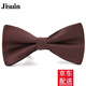 Jisuin 英倫蝴蝶結領(lǐng)結男 正裝結婚禮新郎領(lǐng)結男士商務(wù)聚會(huì )伴郎領(lǐng)結韓版潮 咖啡