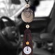 陌龍（Molong）天然冰種黑曜石車載掛飾后視鏡用品車內(nèi)飾品汽車掛件 雙龍護主