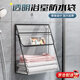 惗優(yōu)品浴室防水掛袋衛(wèi)生間洗澡放衣服收納袋子裝宿舍衣物防水神器淋浴房 大號-透明黑色【可放手機】