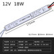 美耐普24v超薄長(cháng)條開(kāi)關(guān)電源220轉12v24v400W軟膜廣告燈箱變壓器60W300W  細長(cháng)條電源 18W【1.5A】12V